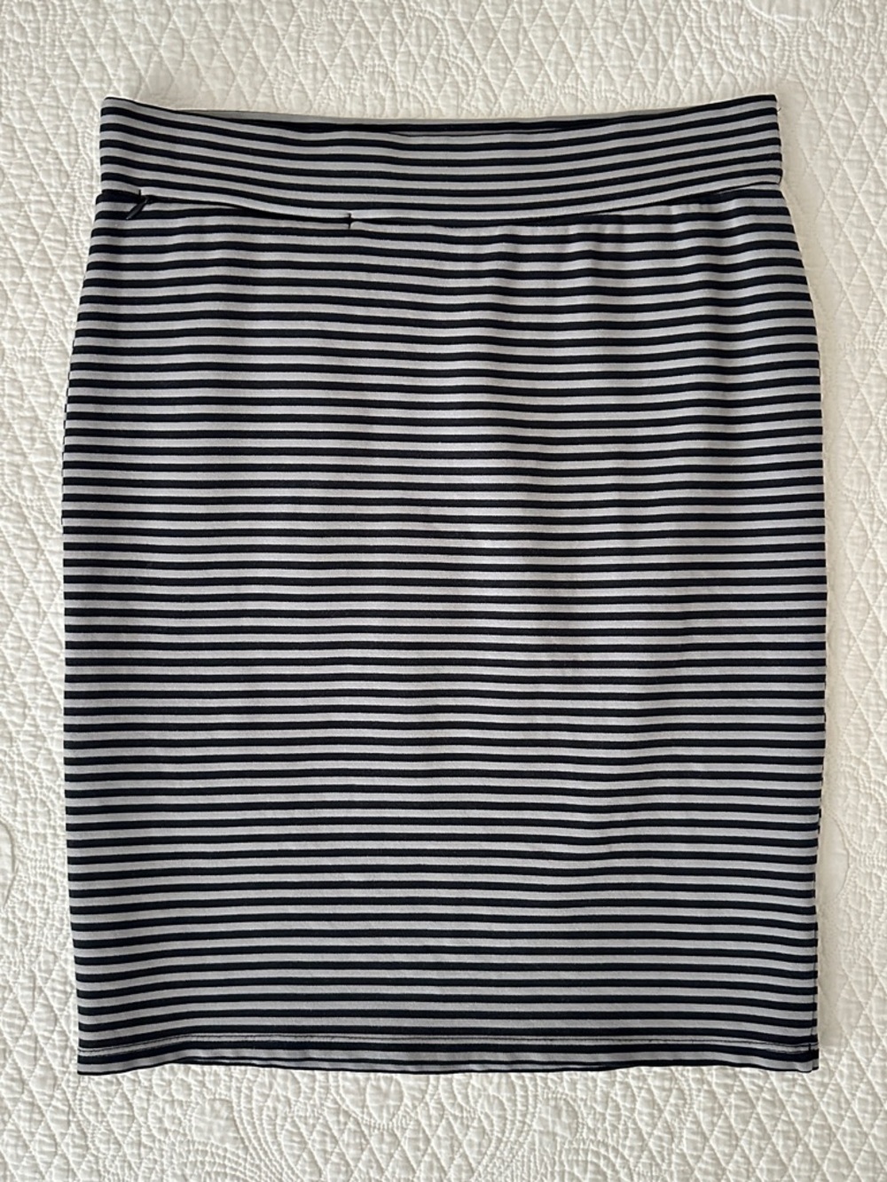 Toad&Co Paseo Ponte Knit Striped Pencil Skirt Size Small Pull On Stretch